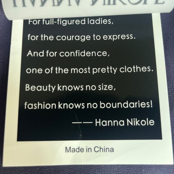 Hanna Nikole Layered Cocktail Dress Womens 22 W Purple New Plus Size - Picture 11 of 11